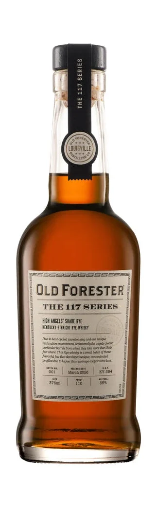 Old Forester | 117 Series | High Angels' Share Rye Whiskey | 2026 Limited Release | 375ML