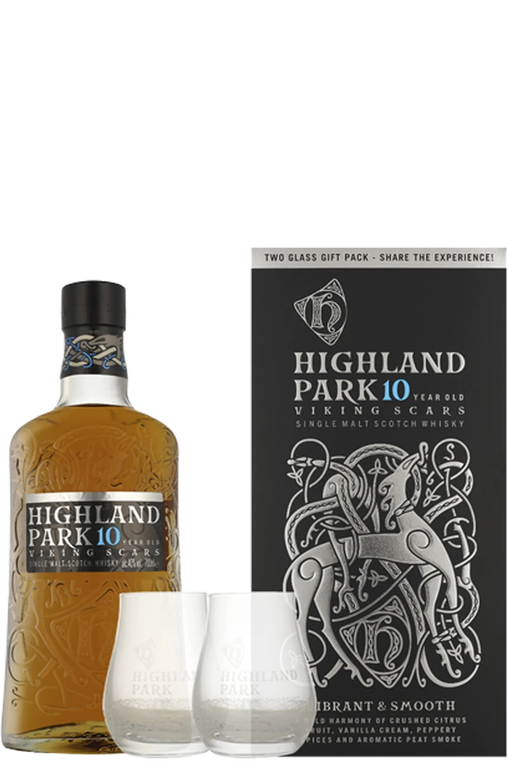 Highland Park Viking Scars 10 Anos + 2 Copos - Highland Park Distillery