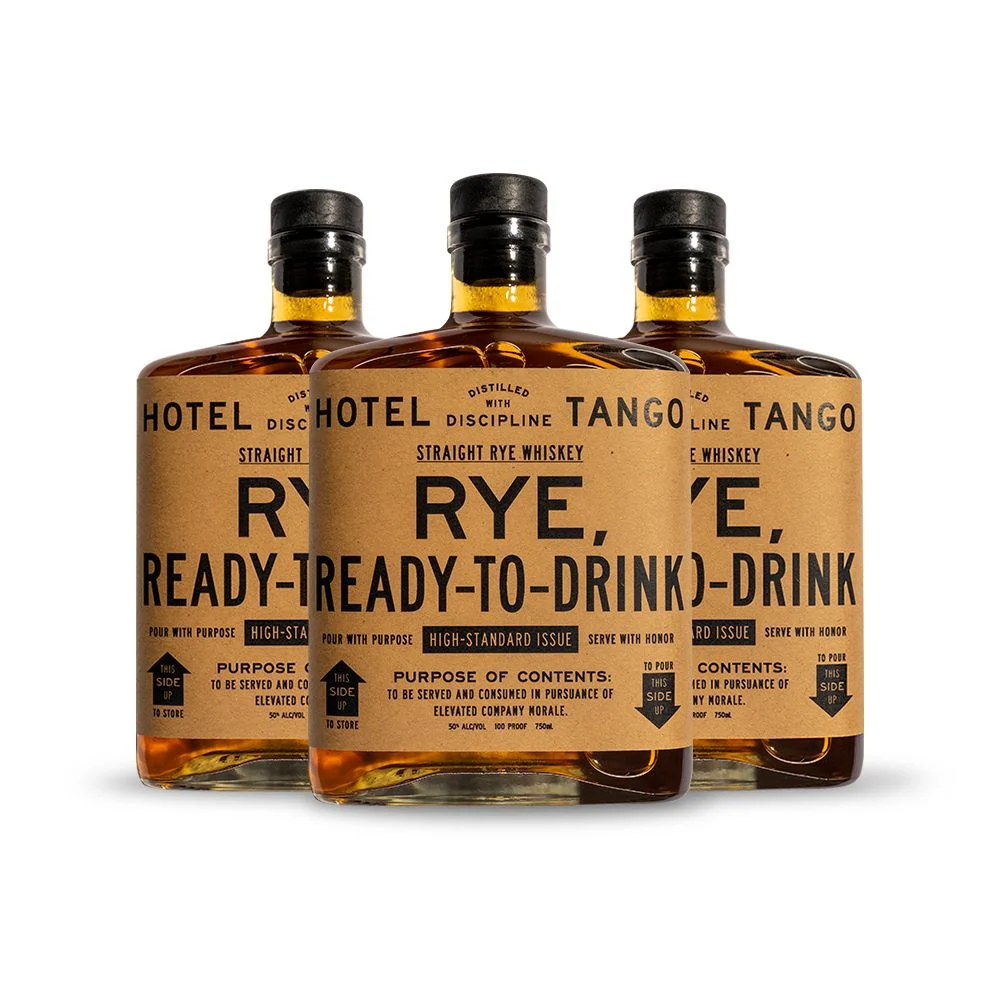 Hotel Tango American Straight Rye Whiskey (3) Bottle Bundle