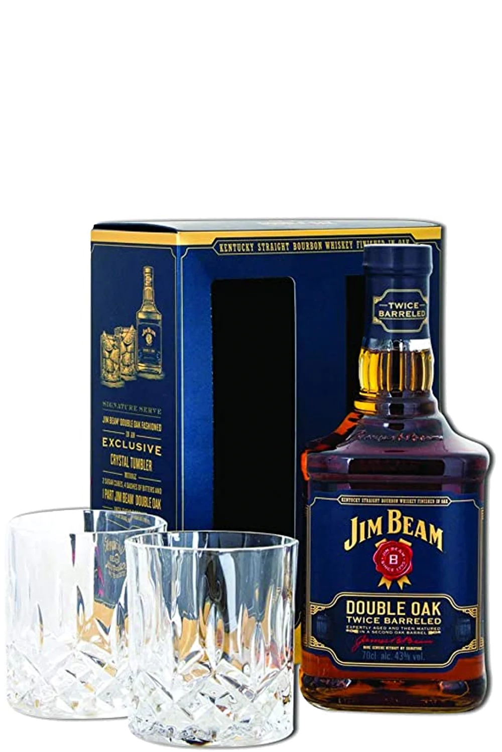 Jim Beam Double Oak + 2 Copos - Jim Beam Distillery