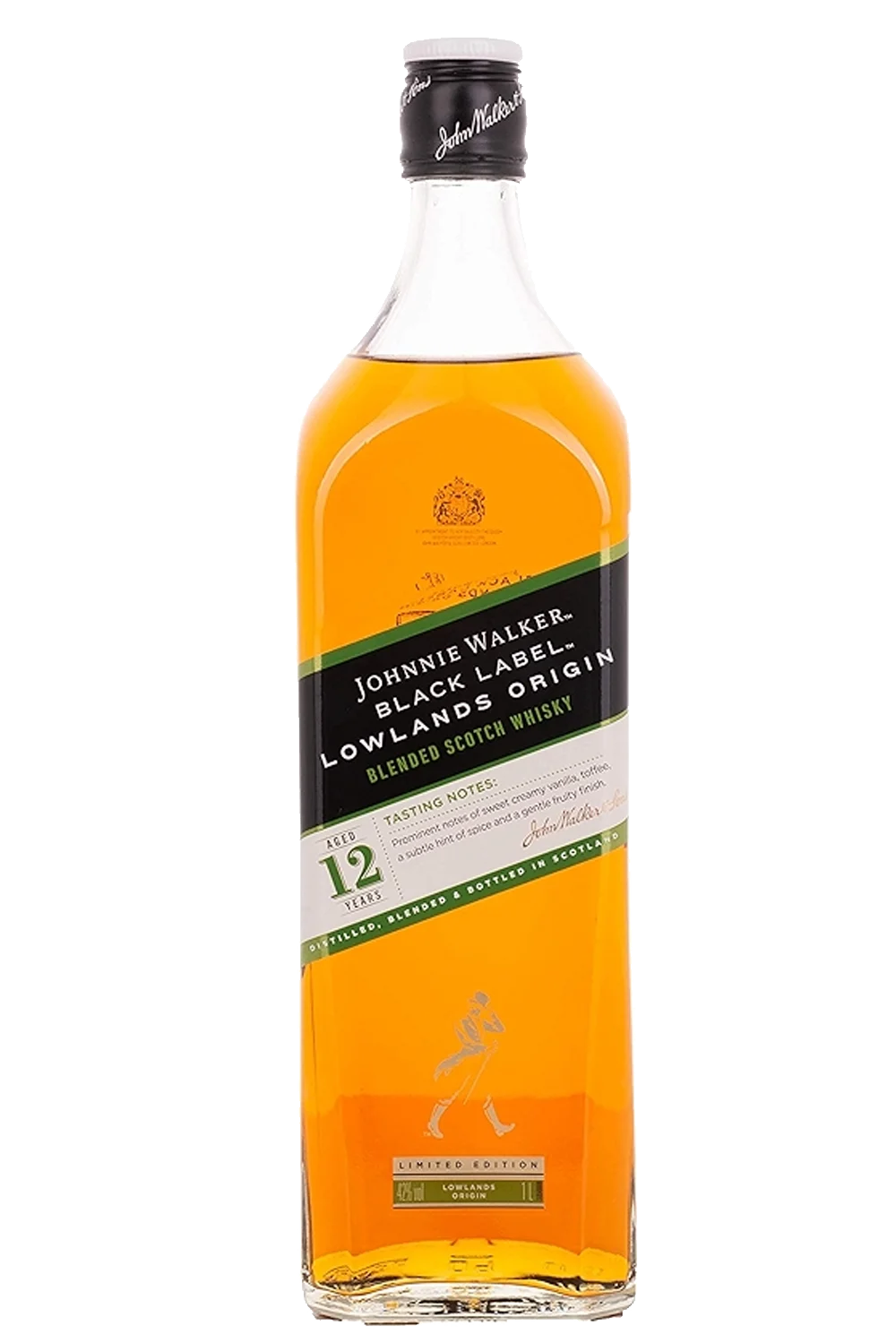 Johnnie Walker Black Label Lowlands Origin 12 anos 1L