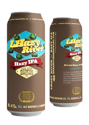 Kern River Brewing Co. LHazy River Hazy IPA Beer | (4)*473ML - Ready To Drink