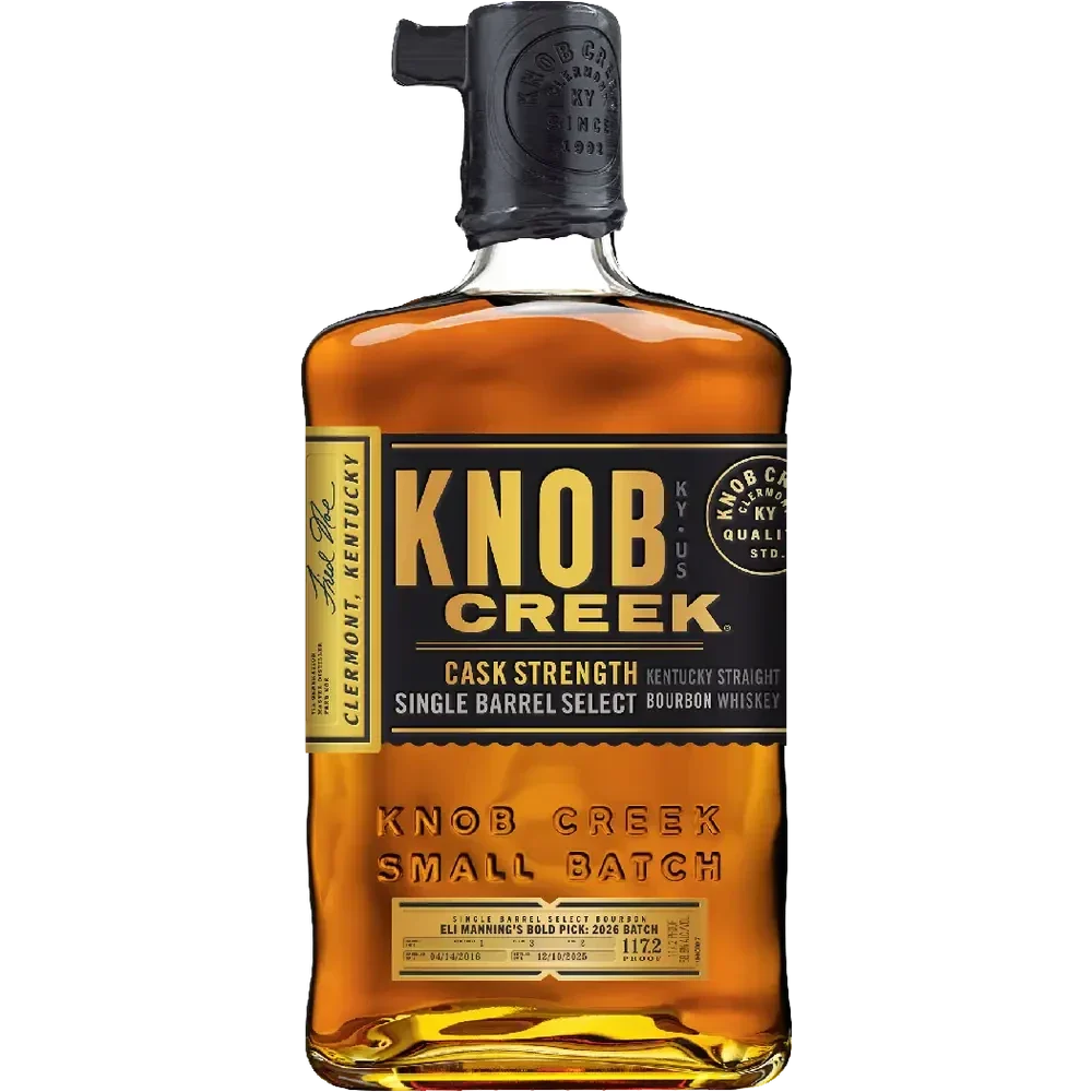 Knob Creek "Eli Manning's Bold Pick: 2026 Batch" Cask Strength Single Barrel Kentucky Straight Bourbon Whiskey