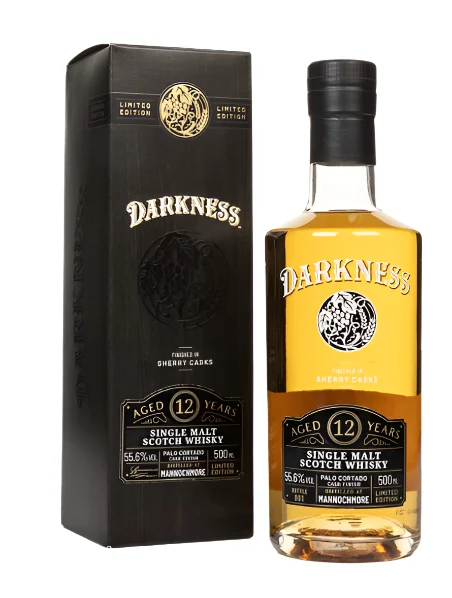 Mannochmore 12 Year Old Palo Cortado Cask Finish Darkness Single Malt Scotch Whisky | 500ML - Whiskey