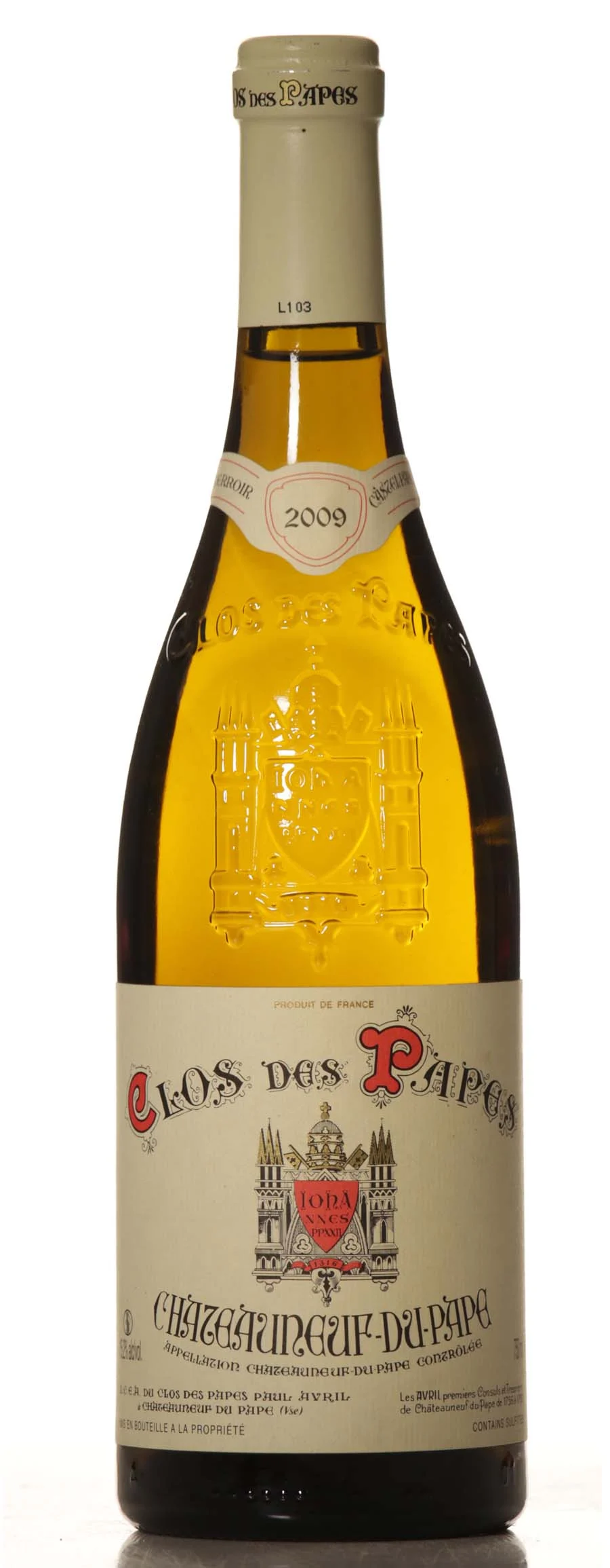 Paul Avril Clos des Papes Blanc 2009 - Vineut
