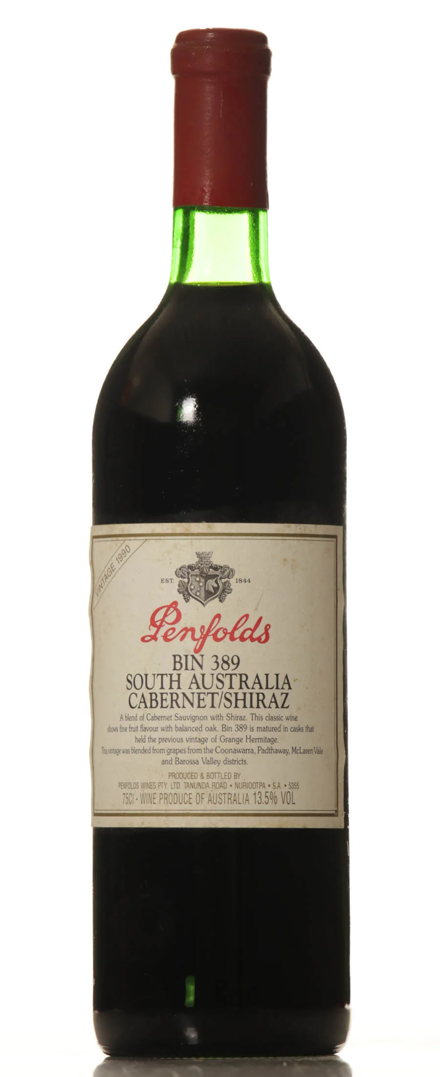 Penfolds Bin 389 Cabernet – Shiraz 1990 - Vineut
