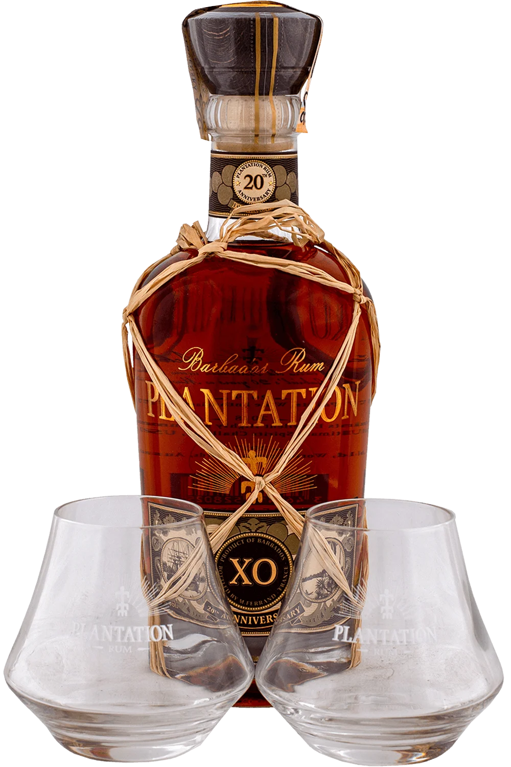 Plantation XO 20th Anniversary + 2 glasses - Maison Ferrand