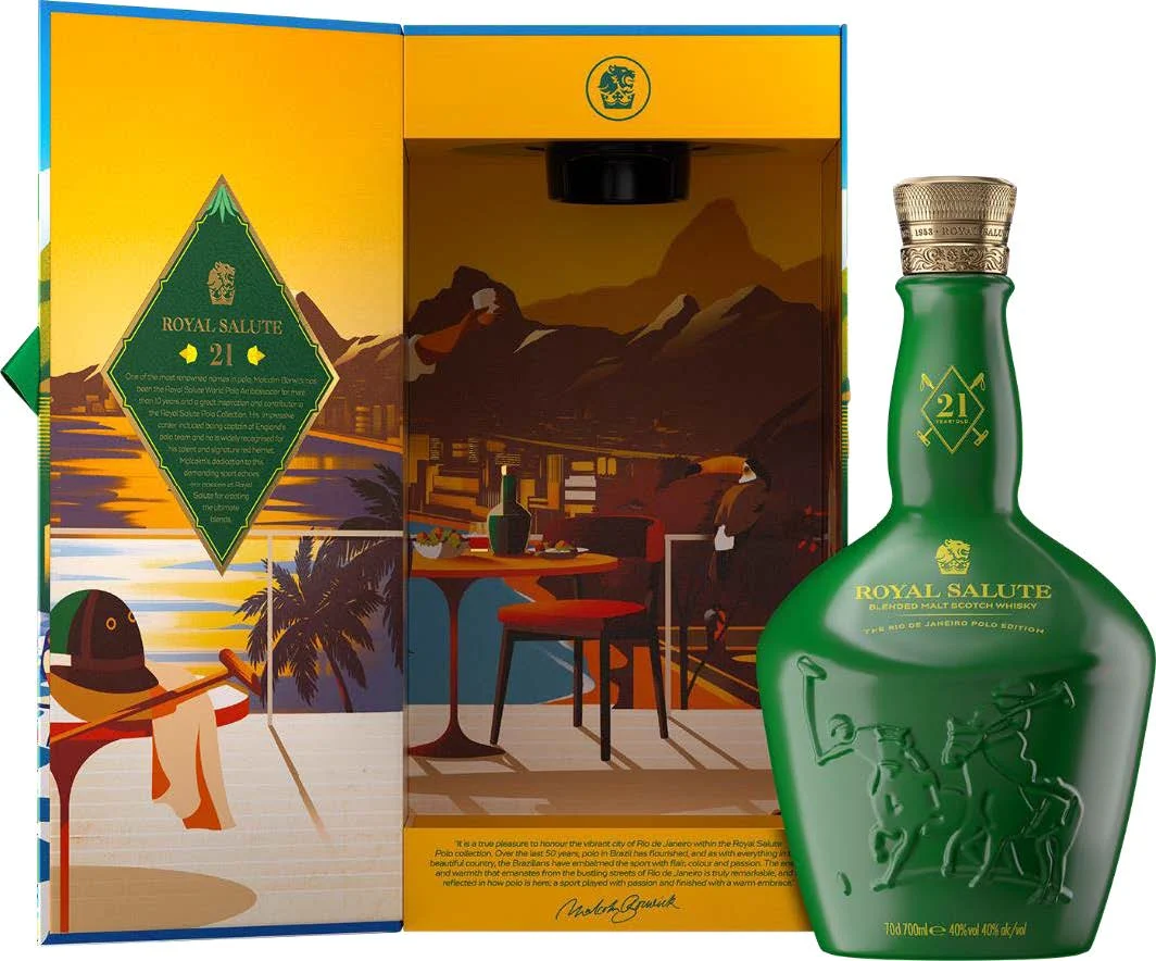 Royal Salute | 21 Year Old | The Rio de Janeiro Polo Edition | Blended Scotch Whisky | 700ML - Whiskey