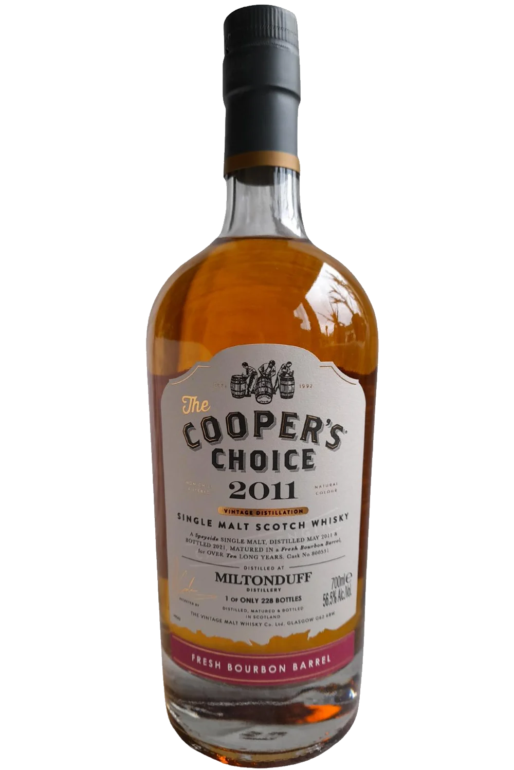 El Cooper's Choice Miltonduff 2011 - The Cooper's Choice