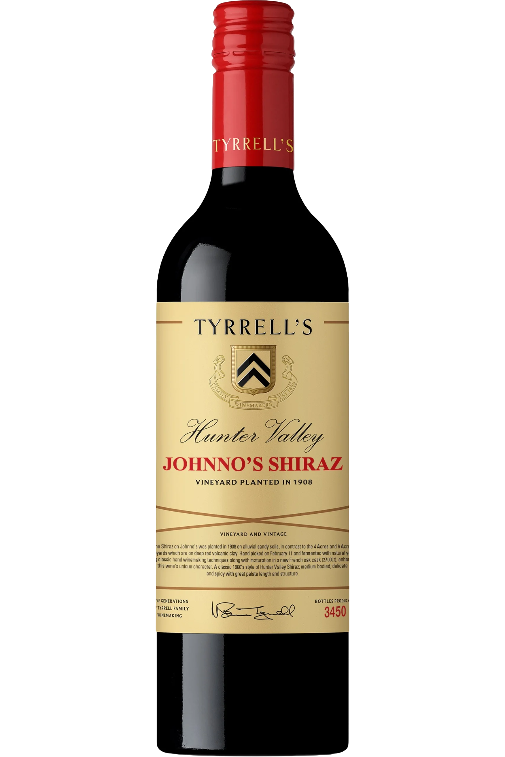 Tyrrell's Wines - Hunter Valley Johnnos Shiraz 2018