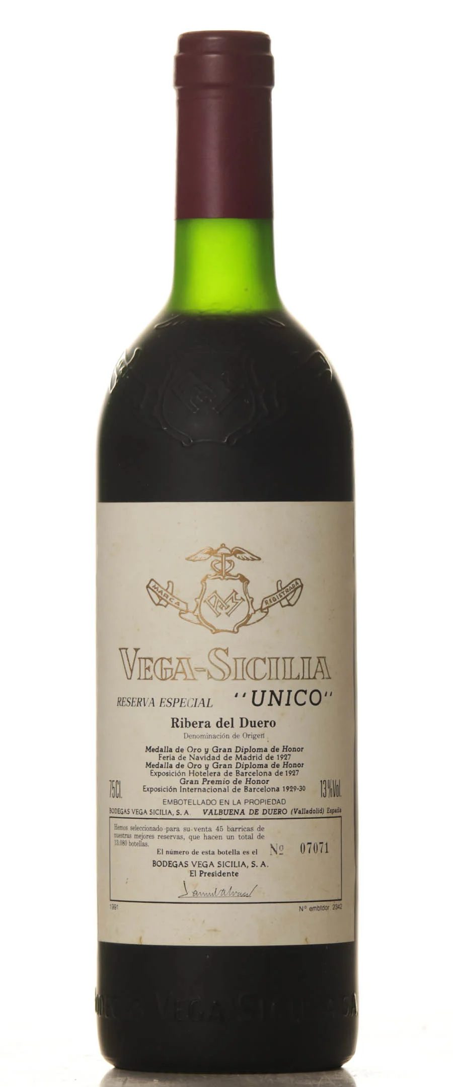 Vega Sicilia Especial 1968/1970/1972 – release 1991