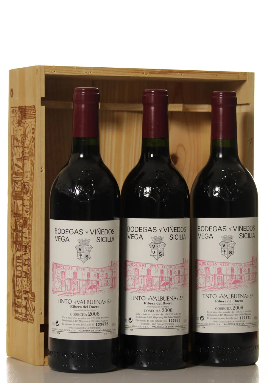 Vega Sicilia Valbuena 5 2006 Case of 3 btl.