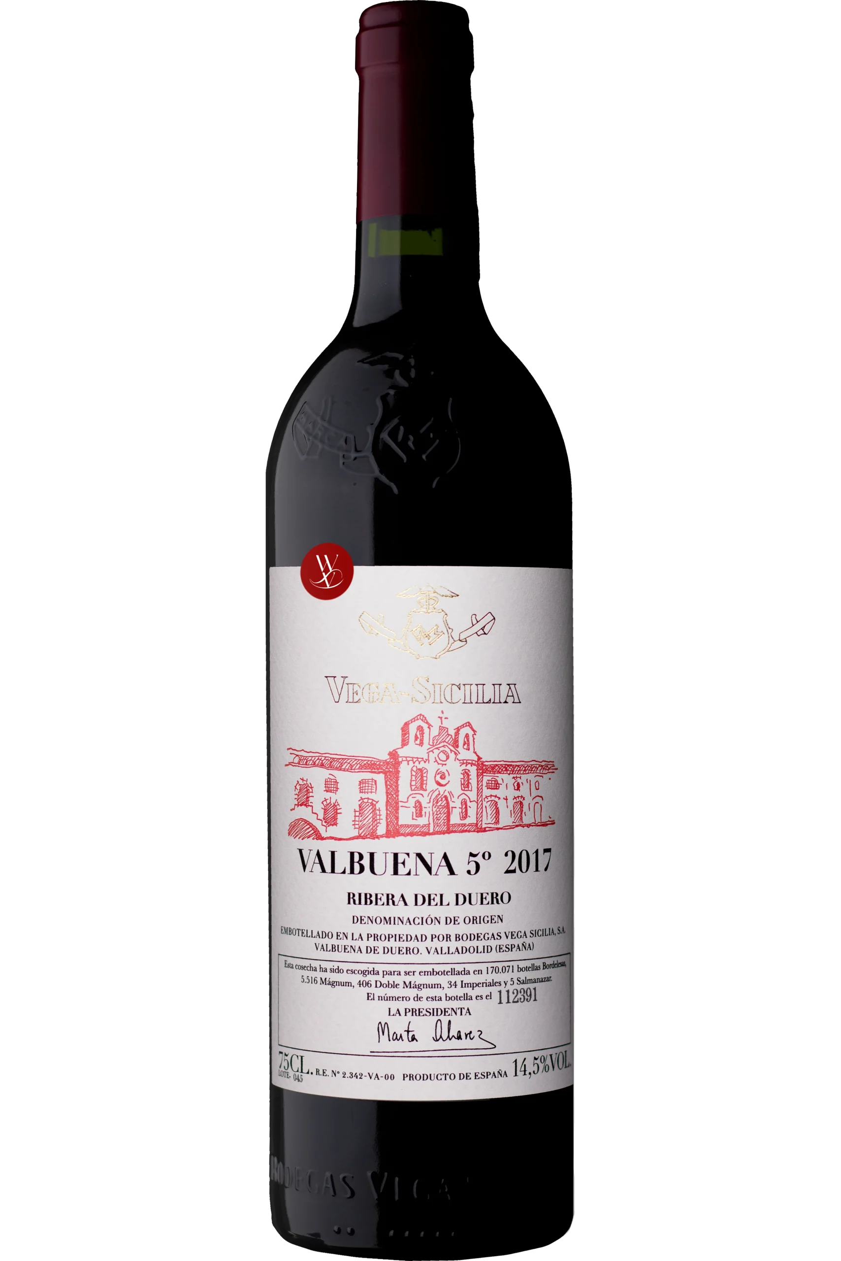 Vega Sicilia Valbuena Roja 2017 - Bodegas Vega Sicilia