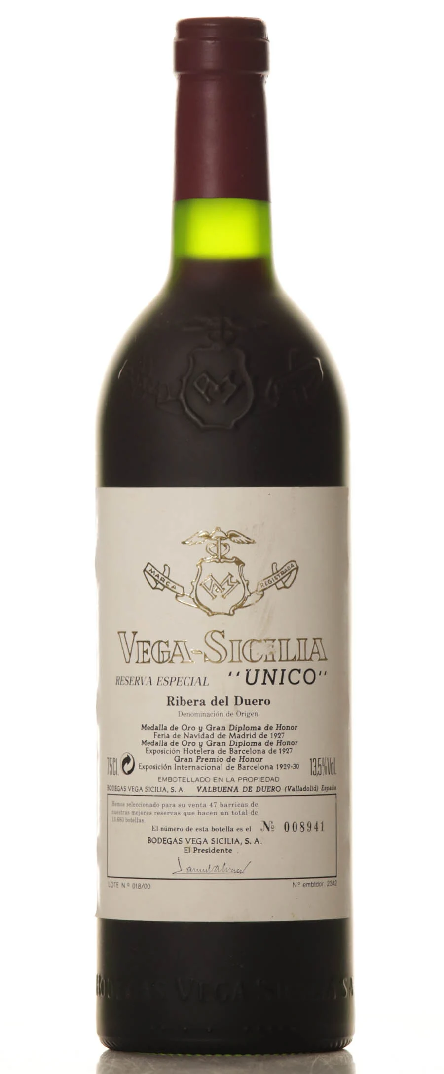 Vega Sicilia Unico Reserva Especial 2000 Release 1981-1990-1994