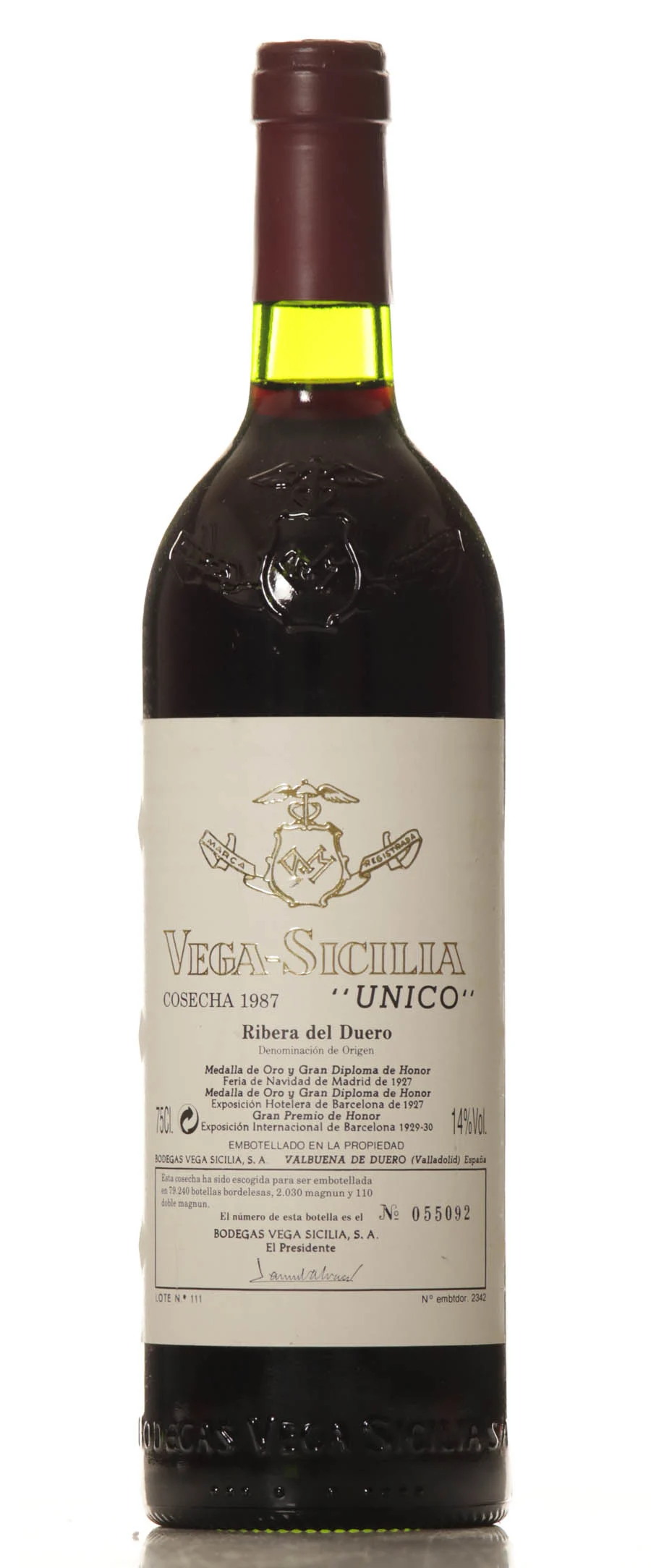 Vega Sicilia Unico 1987