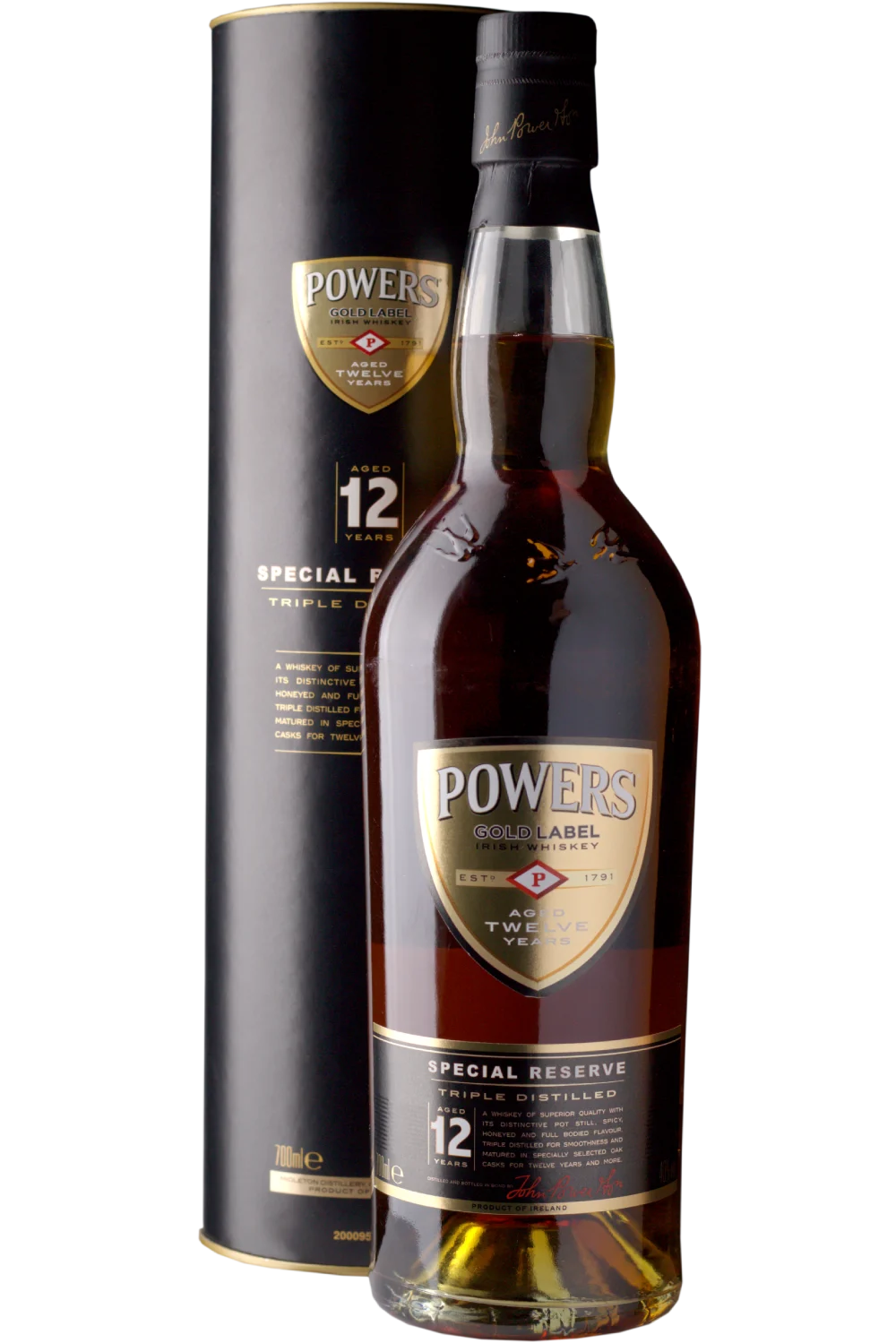 Whisky Powers Reserva Especial Etiqueta Dorada 12 Años - Midleton Distillery