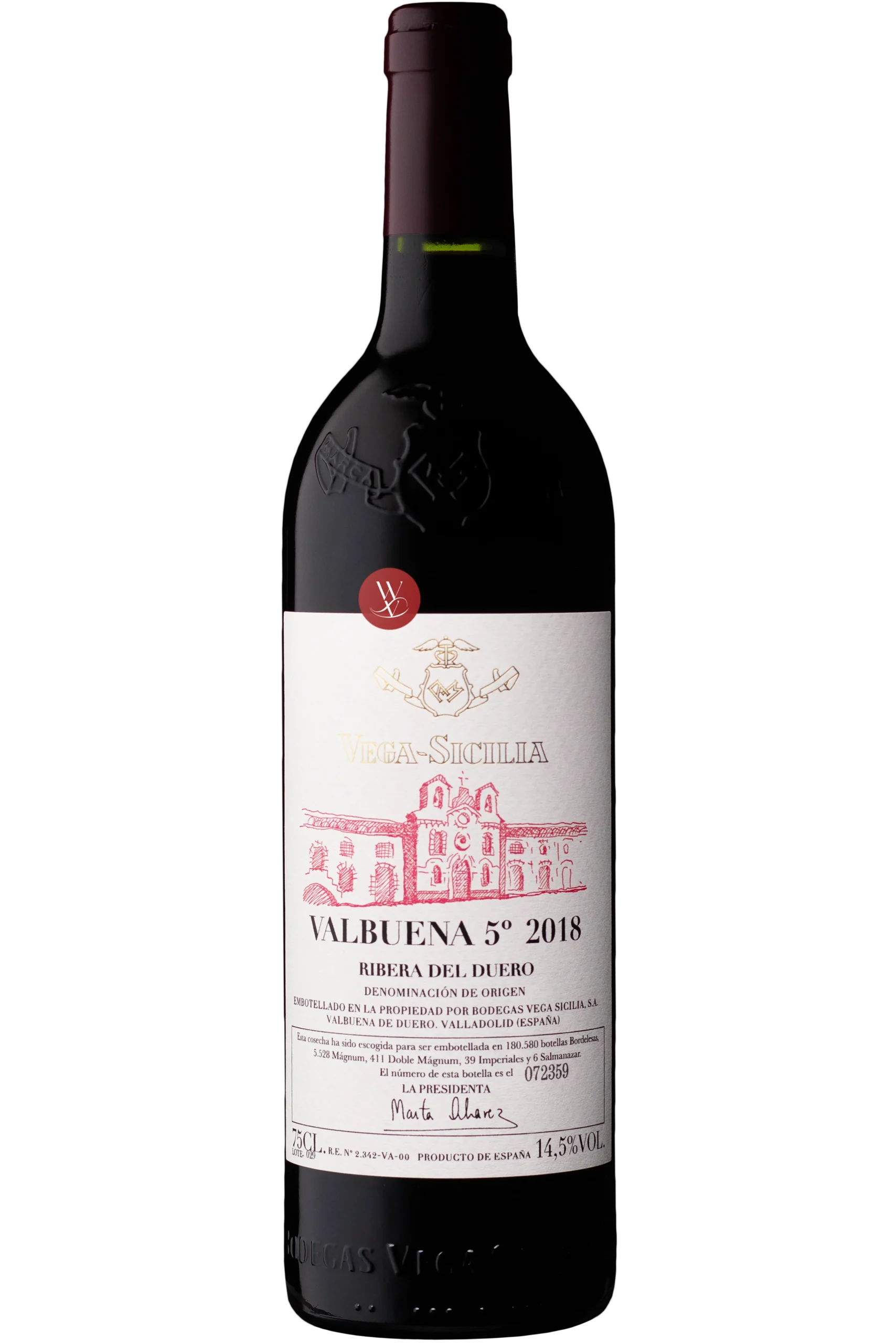 Vega Sicilia Valbuena Tinto 2018 - Bodegas Vega Sicilia