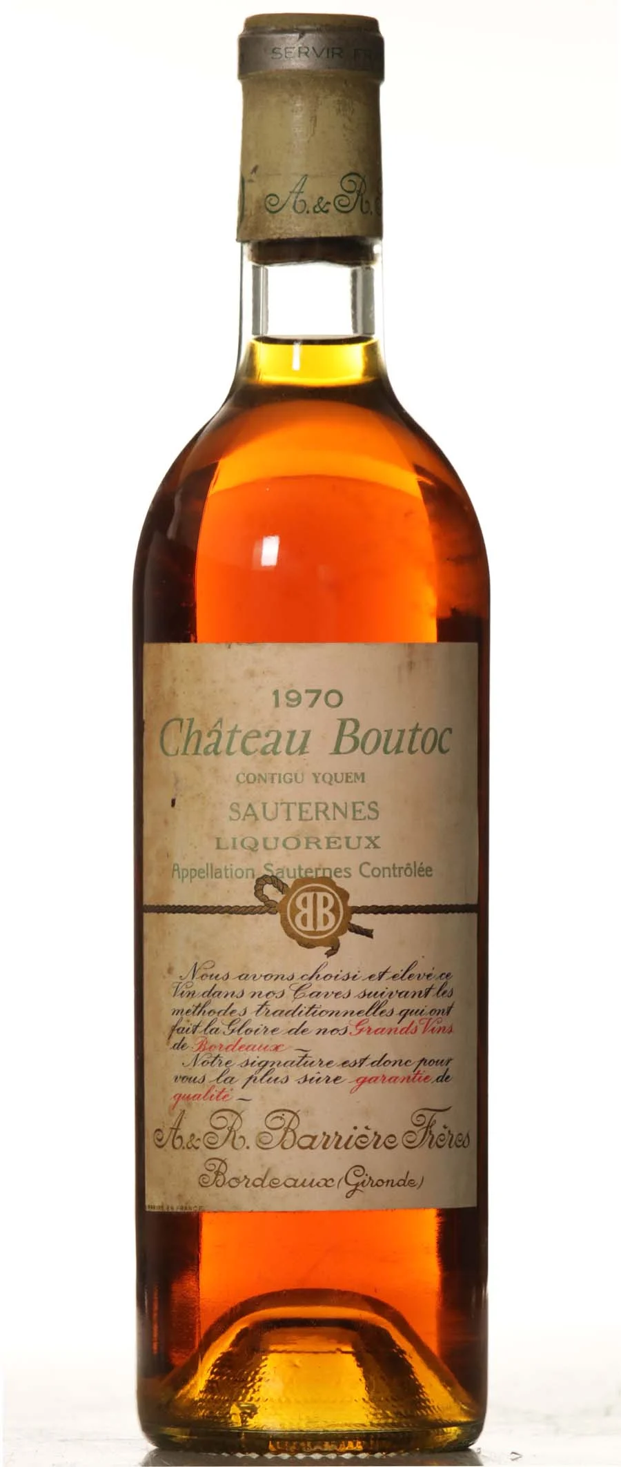 Boutoc 1970 Contigu Yquem - D'Yquem