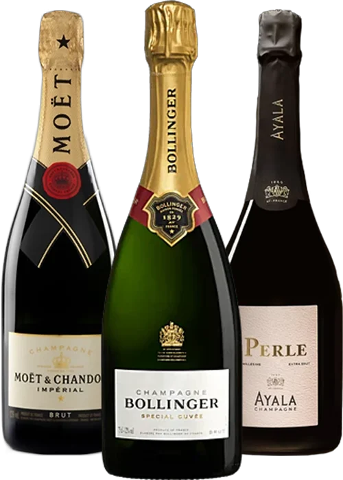 Caisse découverte - Champagnes x3