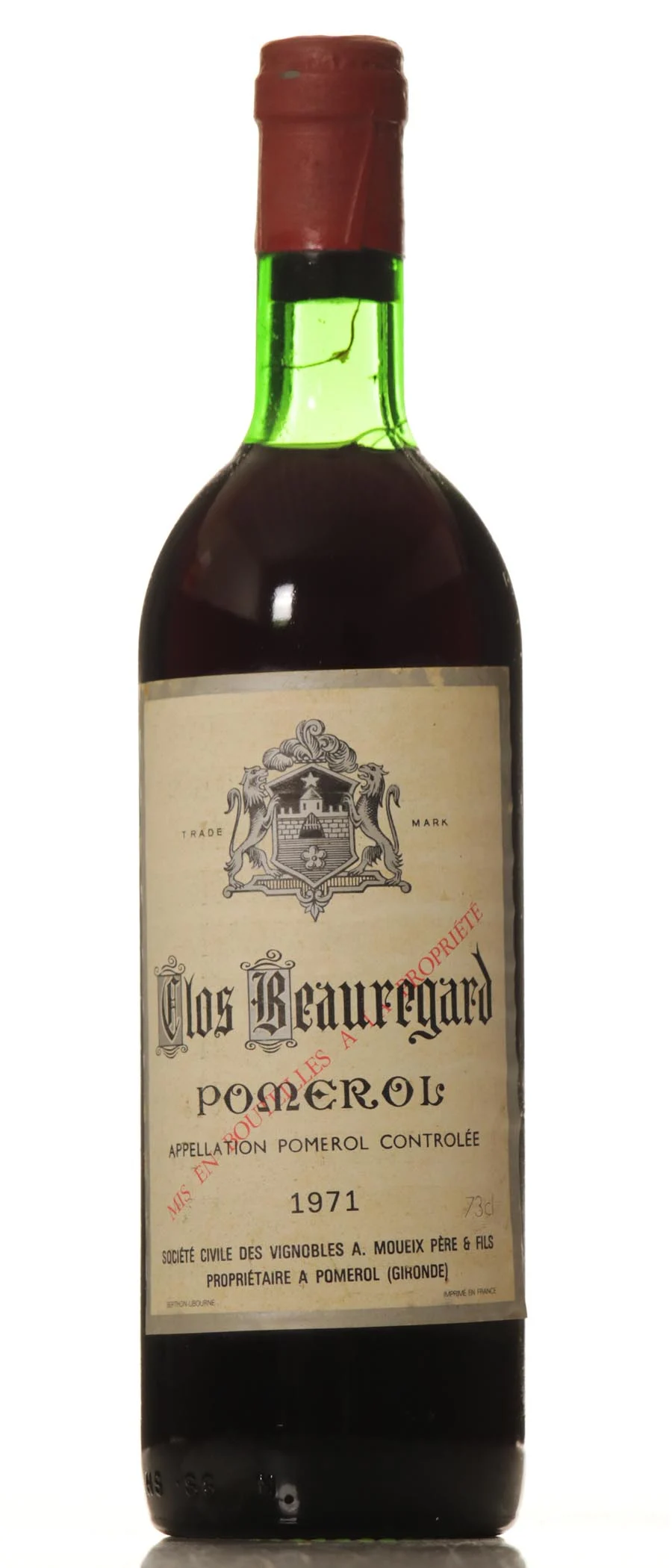 Clos Beauregard 1971 Pomerol - Vineut