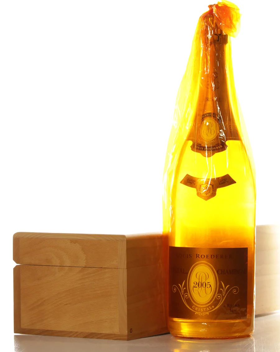 Louis Roederer Cristal 2005 Double Magnum in wooden case