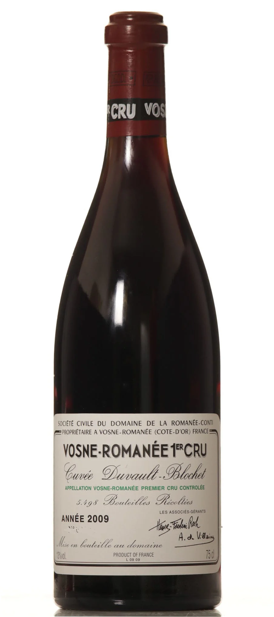 Domaine de la Romanee Conti Vosne Romanee Duvault Blochet 2009 - Domaine de la Romanée Conti
