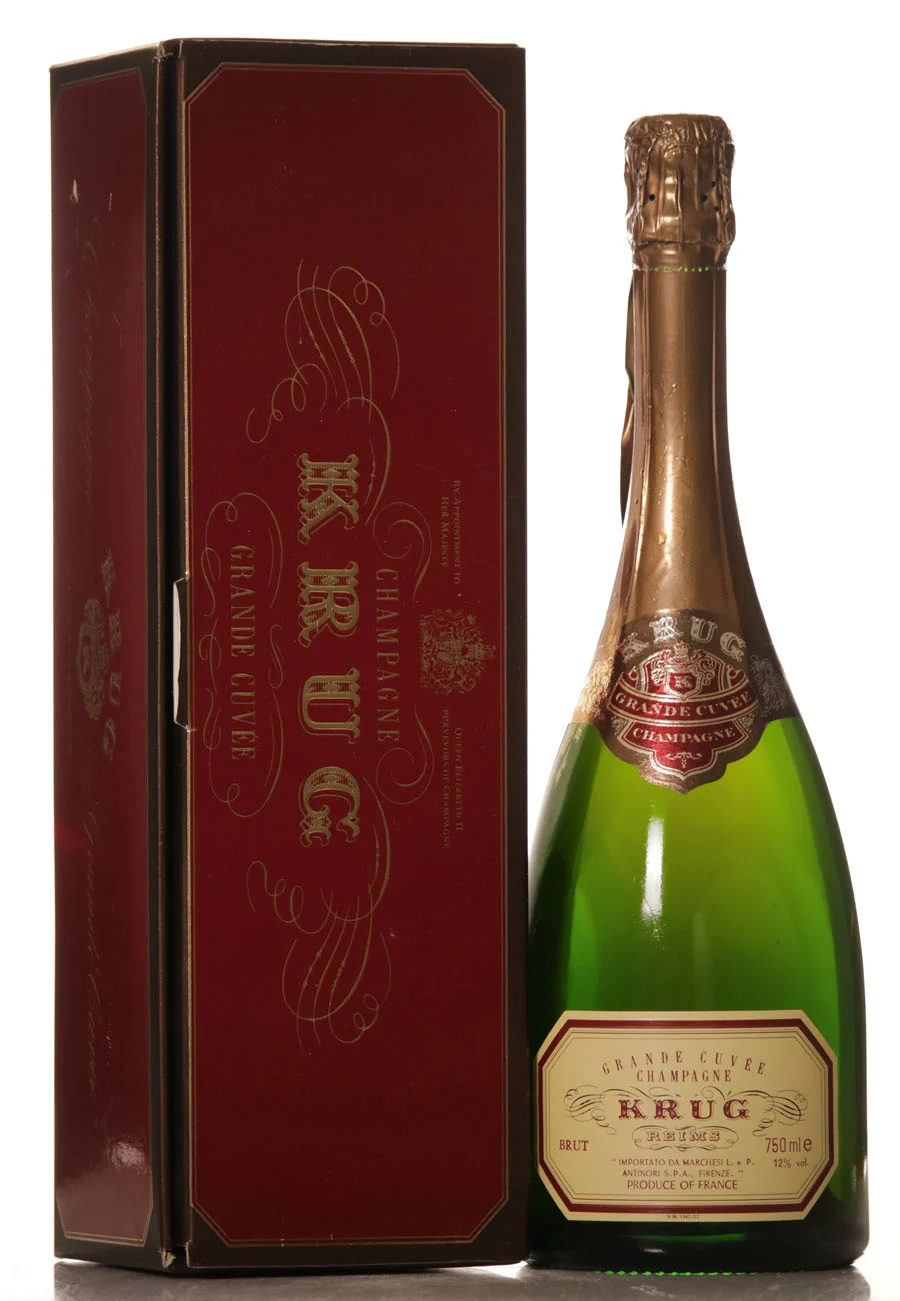 Krug Grande Cuvee 2nd edition of label 1983-1995 Giftbox