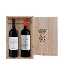 Cassetta Antinori con Pèppoli e Villa Antinori Rosso - Marchesi Antinori