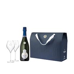Cofanetto Franciacorta '61 Nature Berlucchi con 2 calici