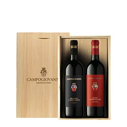 Cassetta San Felice con Campogiovanni Rosso e Brunello di Montalcino