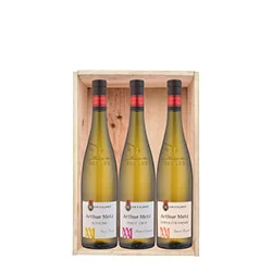 Cassetta Arthur Metz con Pinot Gris, Riesling e Gewurztraminer