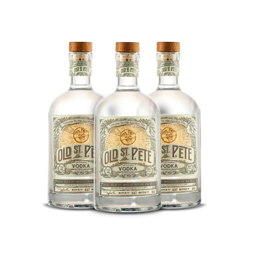 Old St Pete Tropical Gin (3) Bottle Bundle
