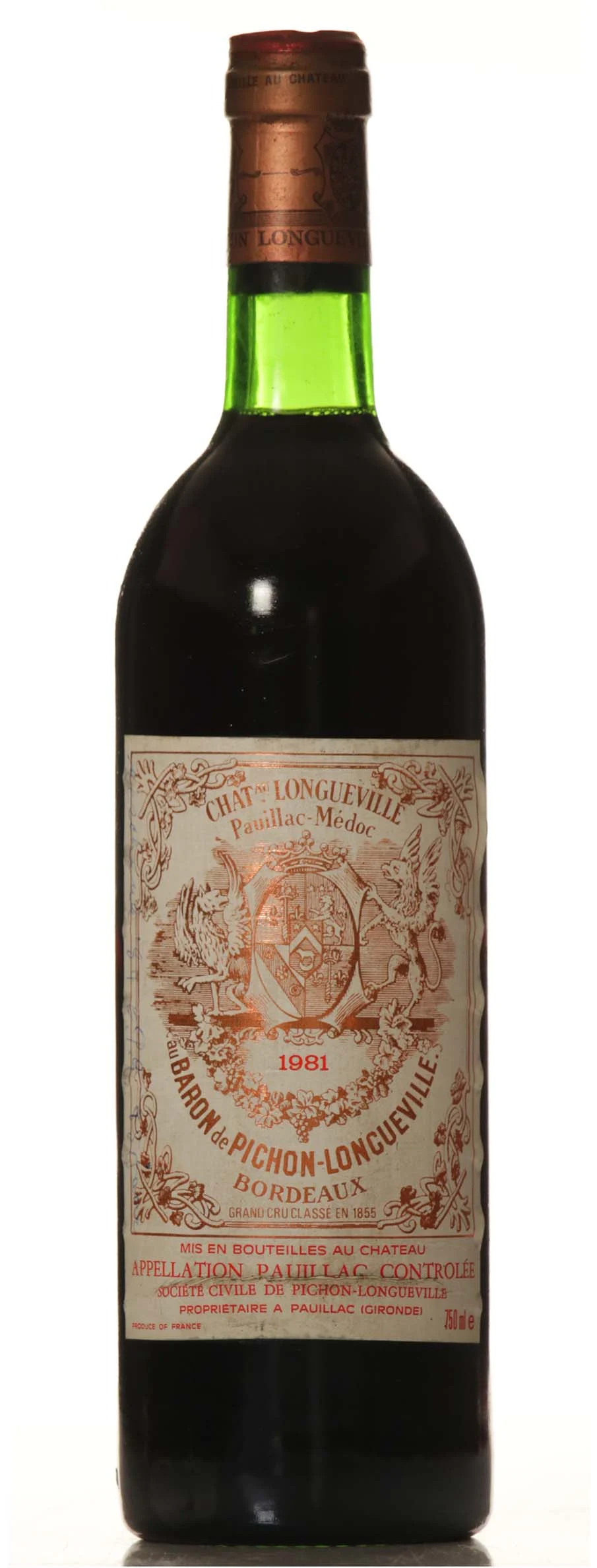 Pichon Longueville au Baron de Pauillac 1981 - Vineut