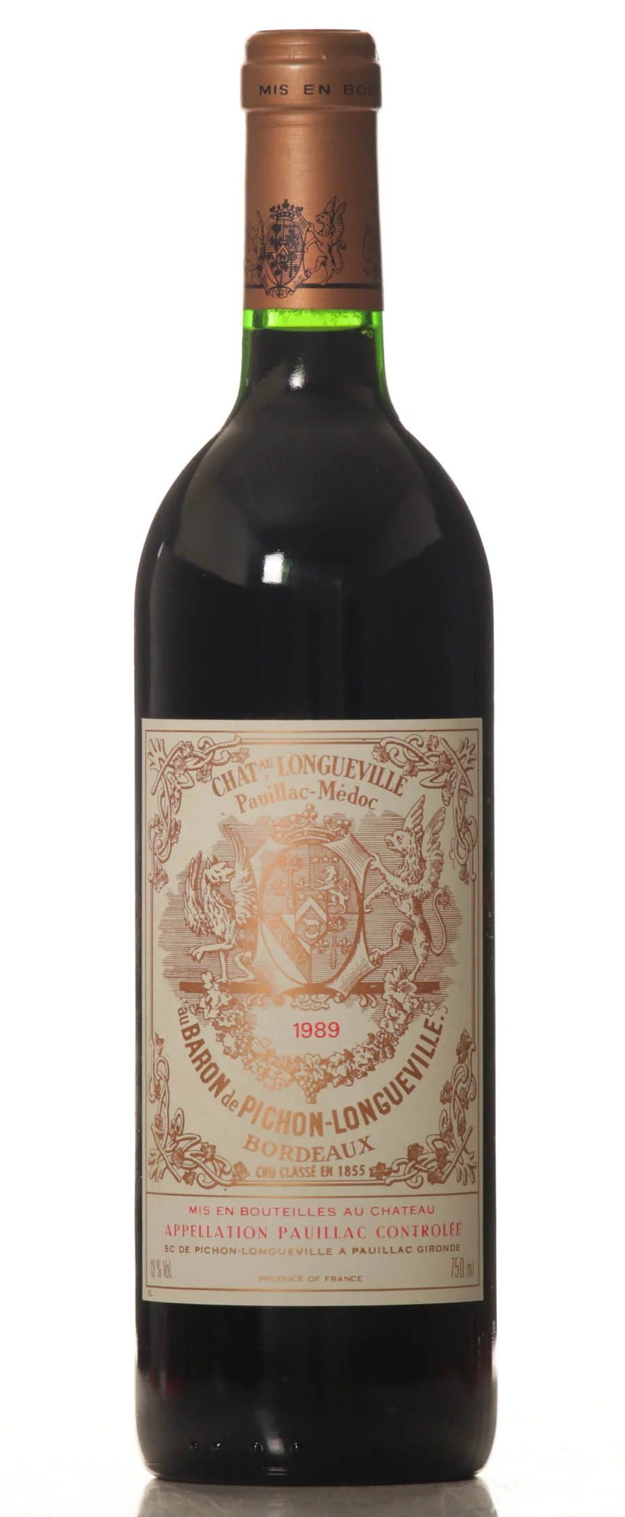Pichon Longueville au Baron de Pauillac 1989 - Pichon Longueville Baron