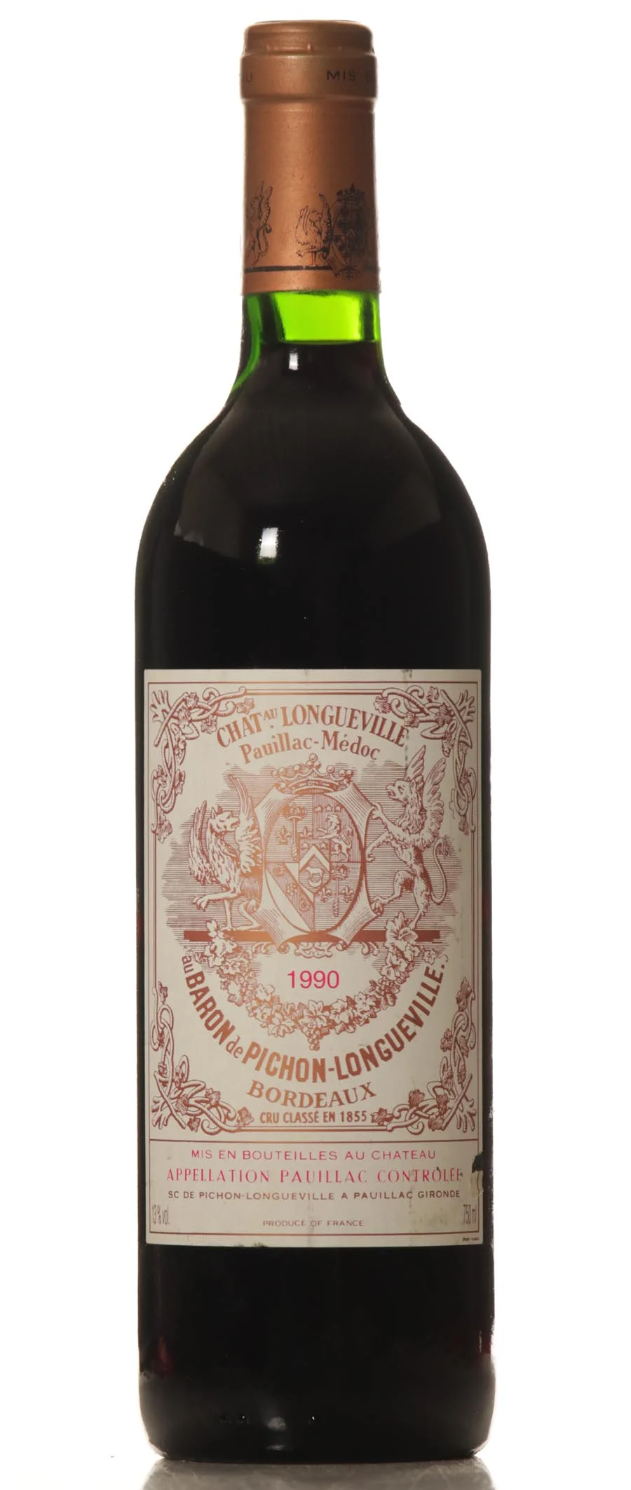 Pichon Longueville au Baron de Pauillac 1990 - Pichon Longueville Baron