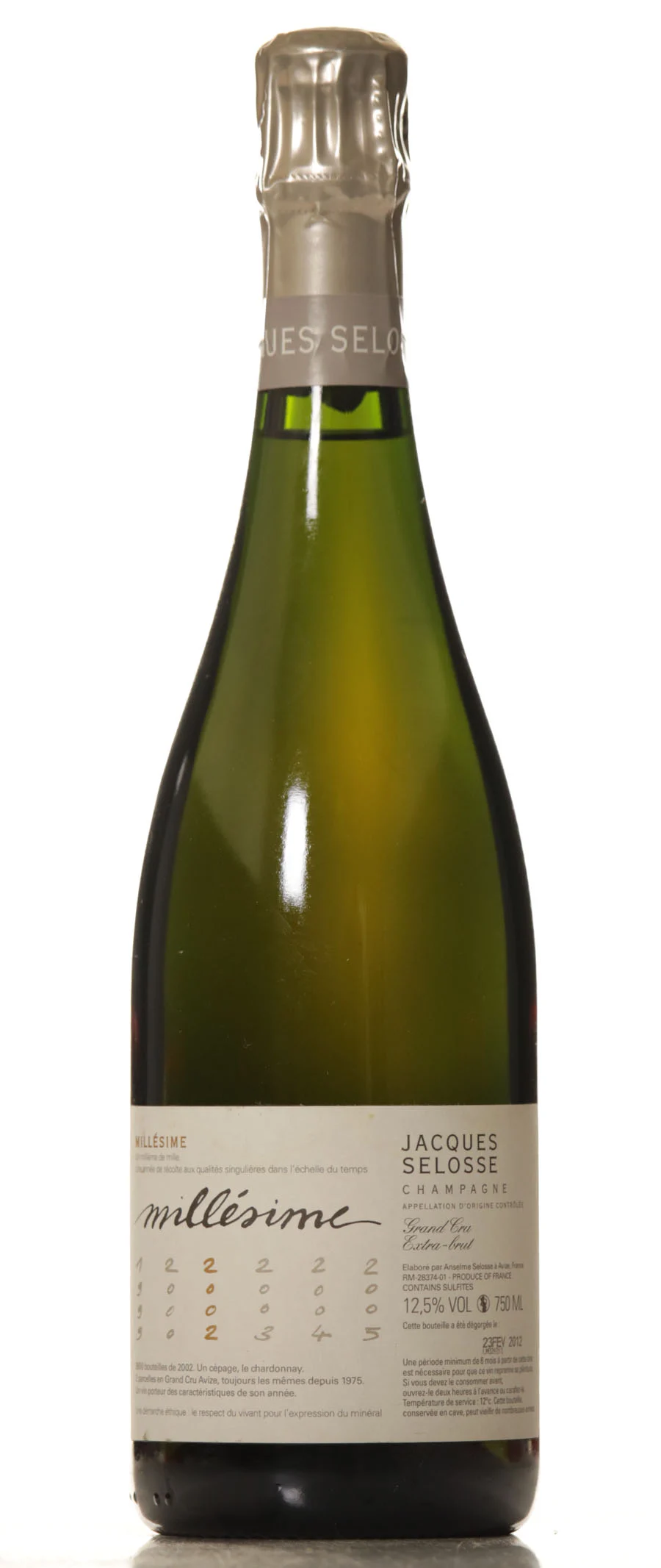 Jacques Selosse Millesime 2002 - Vineut
