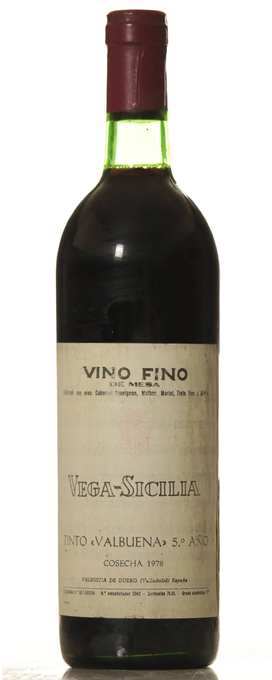 Vega Sicilia Valbuena 5 1978 - Vineut