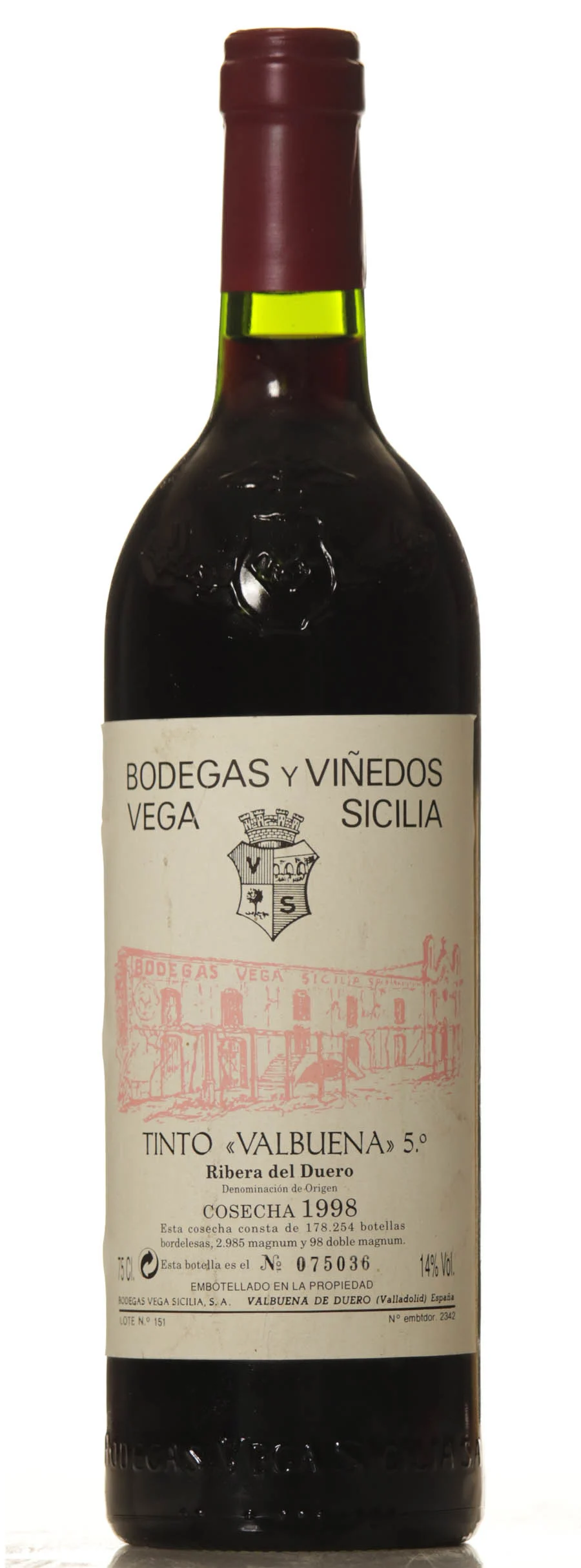 Vega Sicilia Valbuena 5 1998 - Vineut