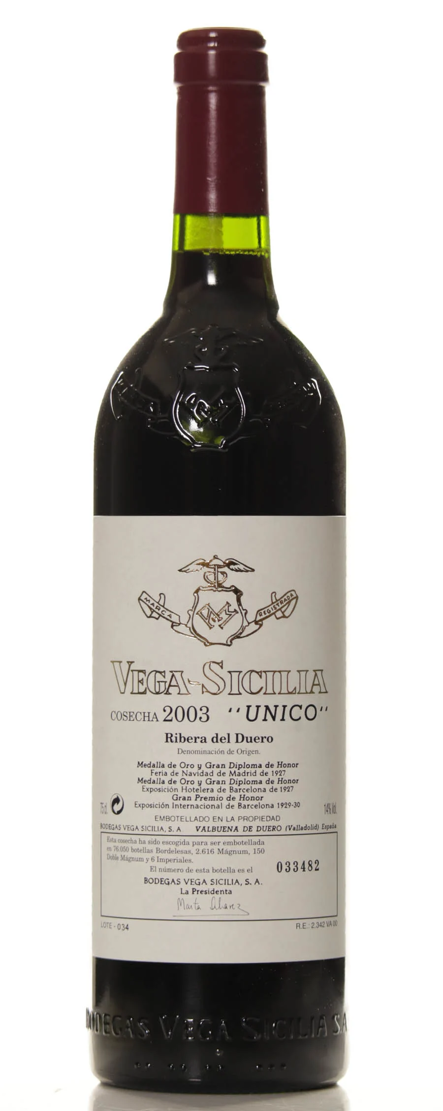 Vega Sicilia Unico 2003 Gran Reserva