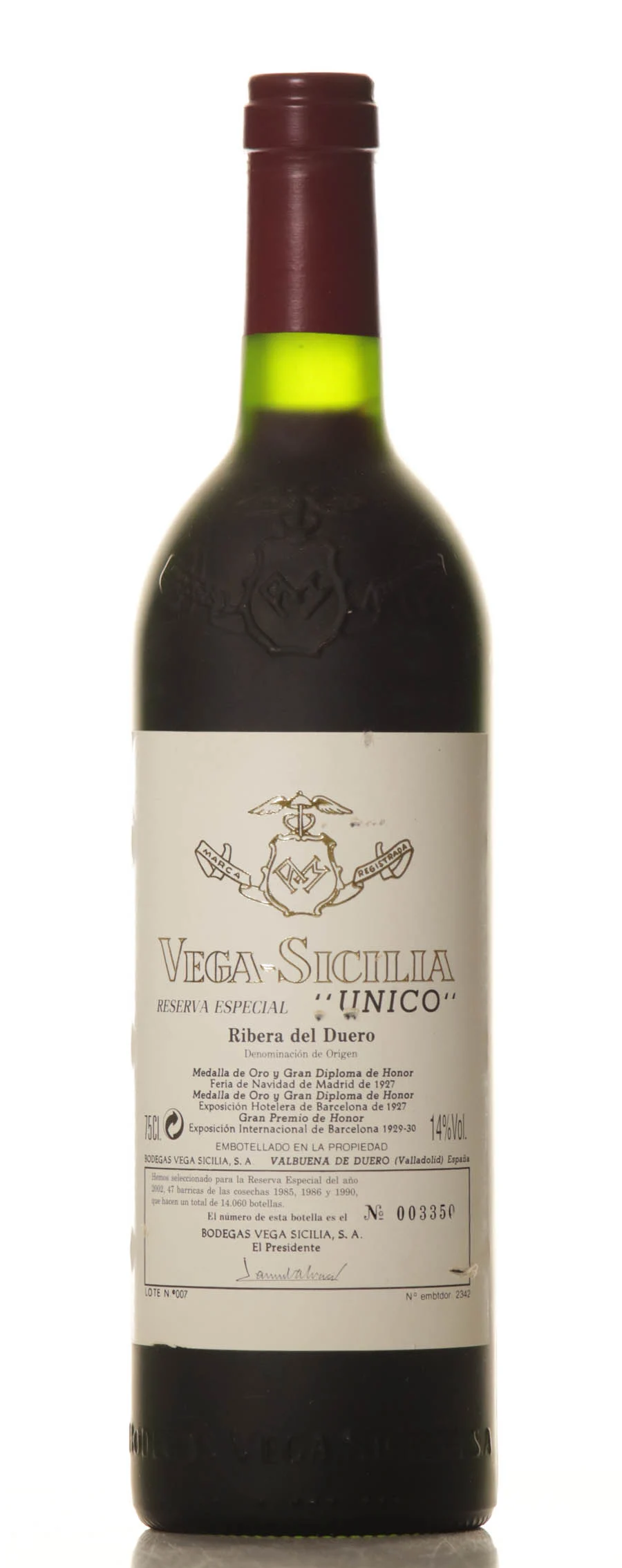 Vega Sicilia Especial 1985-1986-1990 Release 2002