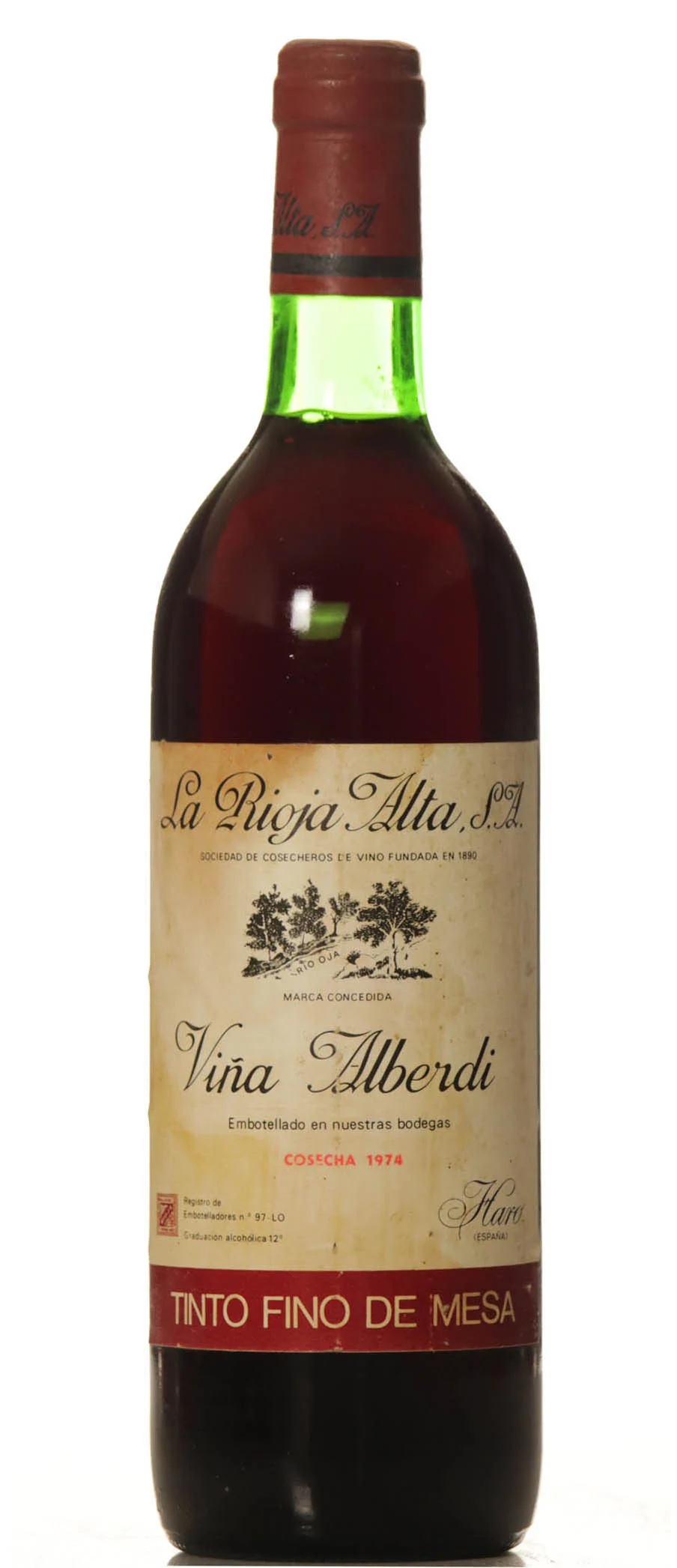Vina Alberdi 1974 Rioja Alta Fino de Mesa - Vineut